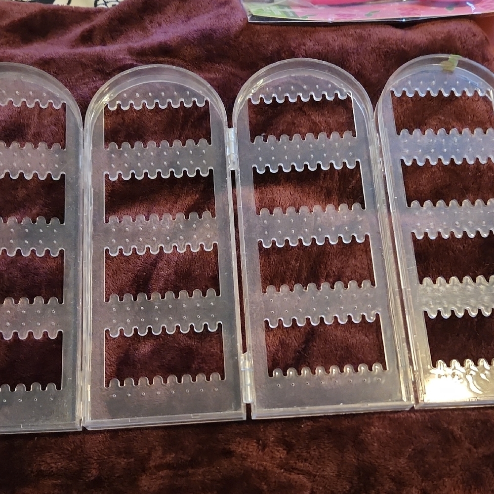 Clear Plastic Earring Organizer Display - Transparent